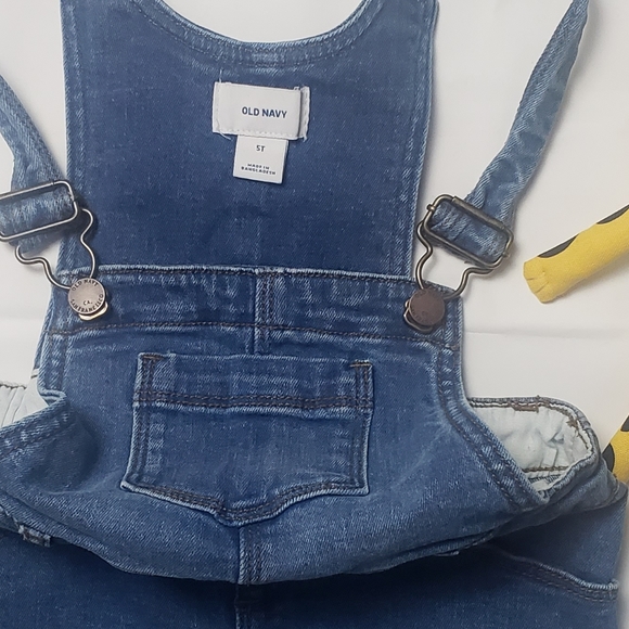 Old Navy Denim Overall Dress  5T - Picture 3 of 5